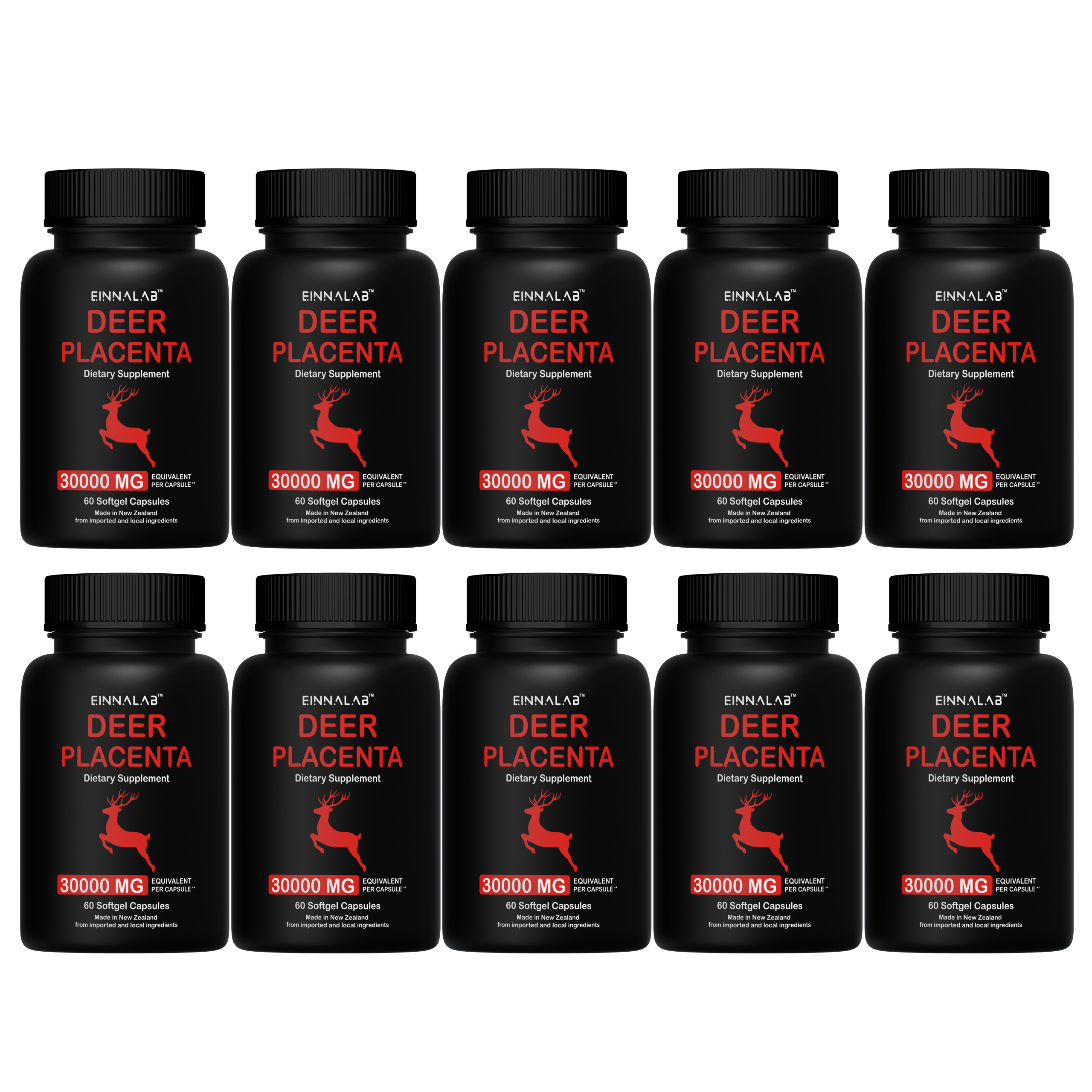 Deer Placenta 30,000mg – 10 Bottle | EINNALAB bottle
