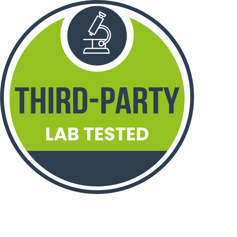 EINNALAB independently third-party lab tested badge